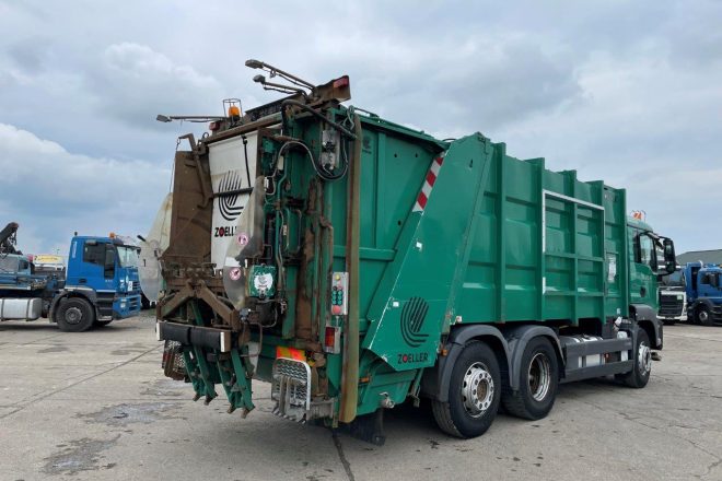 Použitý MAN TGS 26.320 6×2 vozidlo na prepravu komunálneho odpadu EURO 5, automat, na predaj — foto 3
