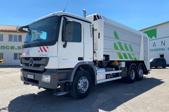 Použitý Mercedes Benz ACTROS 2532 L 6X2 na prepravu komunálneho odpadu nadstavba ROTOPRESS, EURO 5, automat, na predaj — foto 2