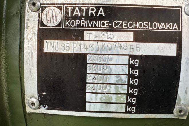 Tatra T815 žeriav AD 20 6X6 manuál VIN 855