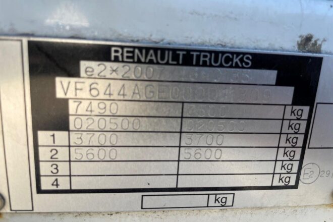 Renault MIDLUM 220 DXI EURO 5, manuál VIN 309