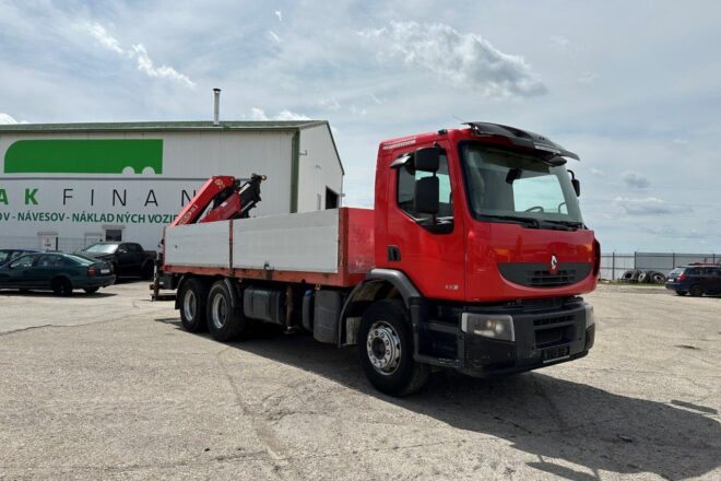 Renault PREMIUM 430 DXi 6x4 valník s HR AUTOGRU PM 16.5S EURO 5 manuál VIN 490 - slovakfinance.sk