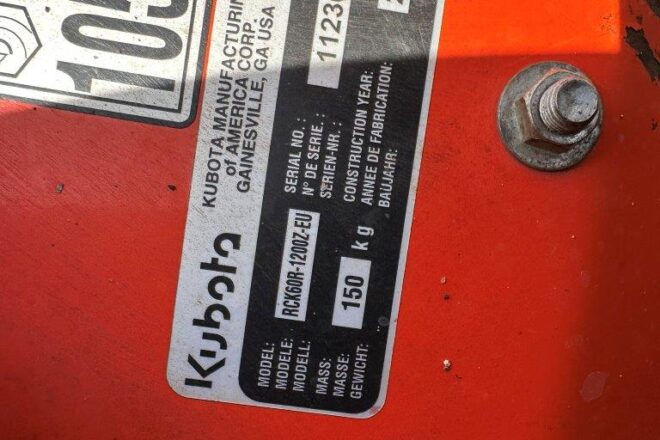 Kubota kosacka s otácaním na mieste ZD 1211R VIN 415