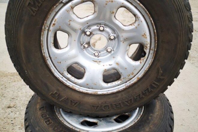 Použitý Matador Izzarda A/T 4×4 235/70 R16 105 T, 4ks s diskom na NISSAN NAVARA 6×114,3 , cena 250€/sada, na predaj — foto 3
