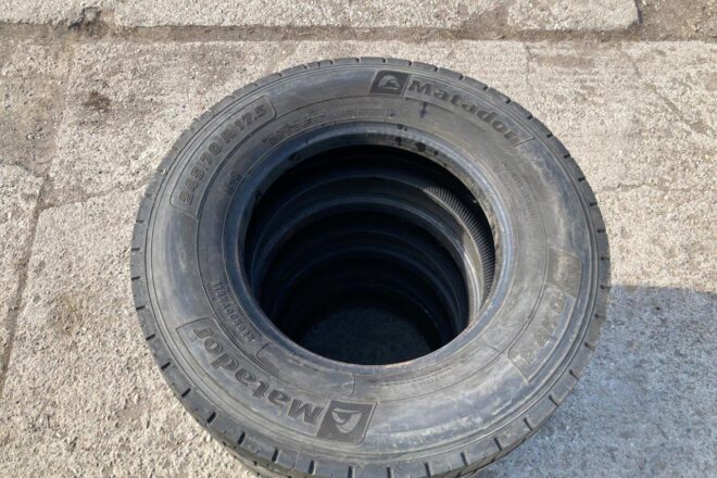 Použitý Matador D HR 4. 245/70 R 17,5 M+S. 4ks dezén 8mm, na predaj — foto 2