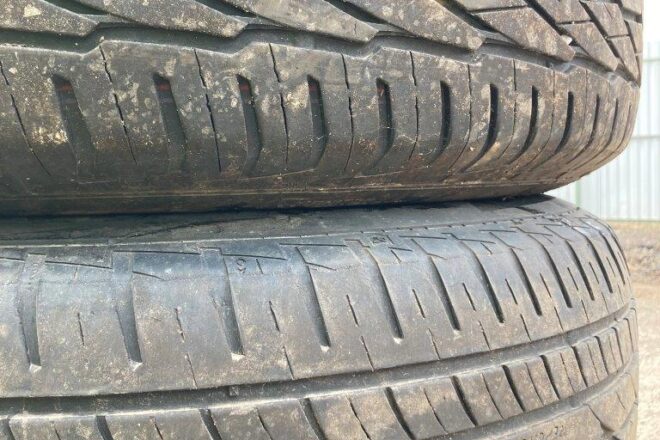 Použitý General Grabber 235/70 R 16 M+S dezén 5 mm, 4 ks na diskoch Navara, na predaj — foto 3