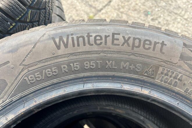 Uniroyal Winter Expert 195/65 R15 95T XL, 4ks, dezén 90% , E2-0, CENA : 30 EUR/kus