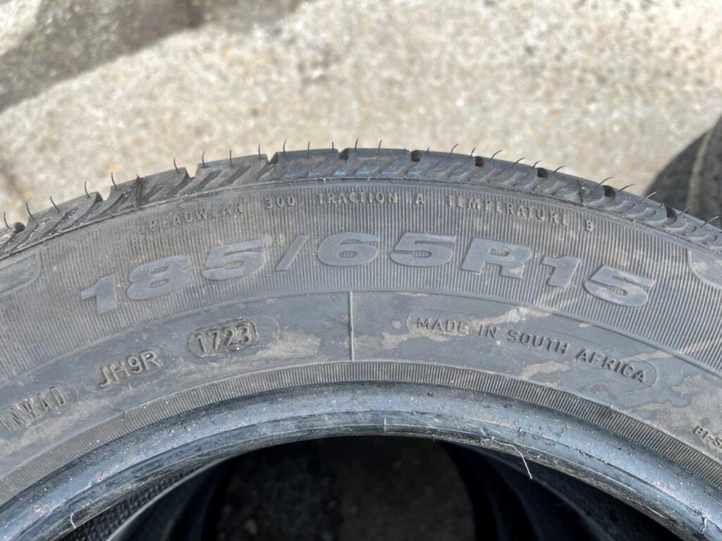 Fulda Ecocontrol 185/65 R 15, 4 ks, dezén 70%, CENA : 25 EUR / ks