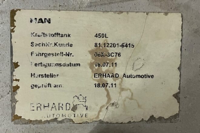 Použitý Nádrž MAN 450 litr. 9 ks, CENA: 300 EUR/ ks, na predaj — foto 4