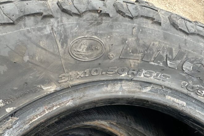 Použitý LINGLONG CROSSWIND 31×10,5R15LT 109Q M+S 4ks, na predaj — foto 3