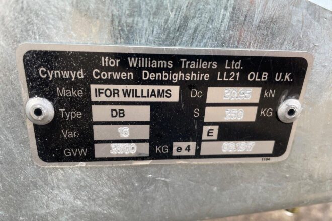 IFOR WILLIAMS TA35 vozík na prepravu dobytka a koní NEW VIN 760