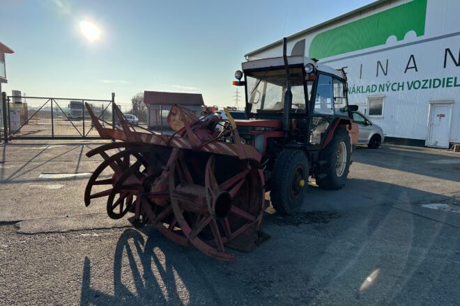 Použitý ZETOR 7245 4×4 + snehová fréza, na predaj — foto 2