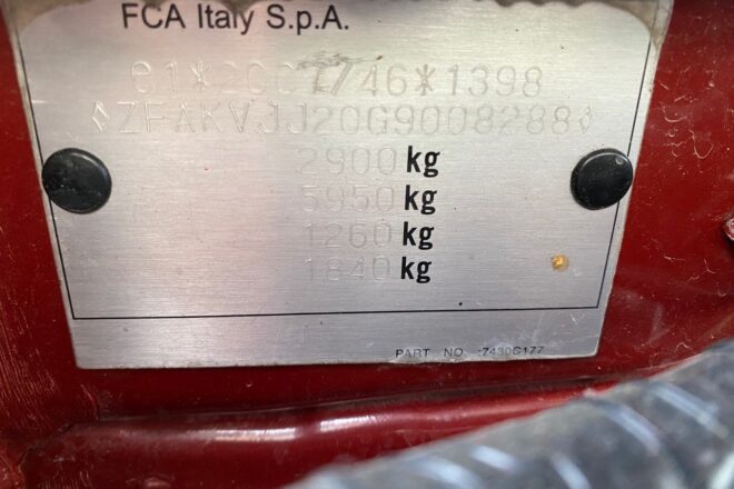 FIAT FULLBACK 2,4 4×4 VIN 288