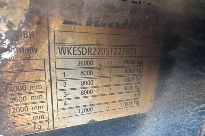 Krone SDR 27 frigo / chladiak vin 889