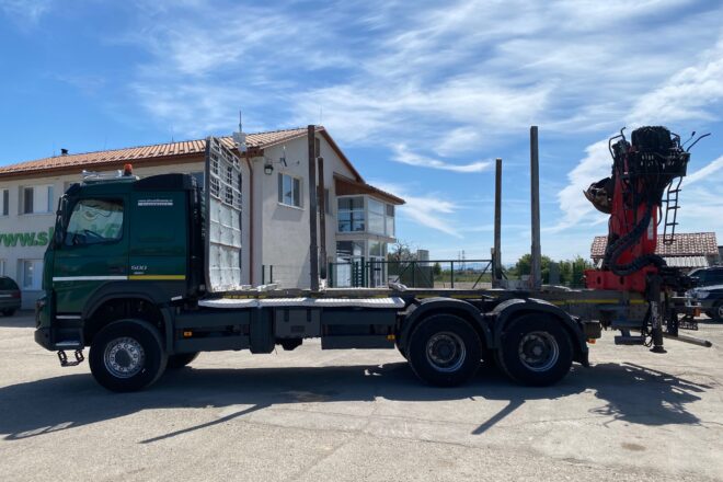 Volvo 13.500 FMX AdBlue woodtruck, 6×6, crane, E6, 018