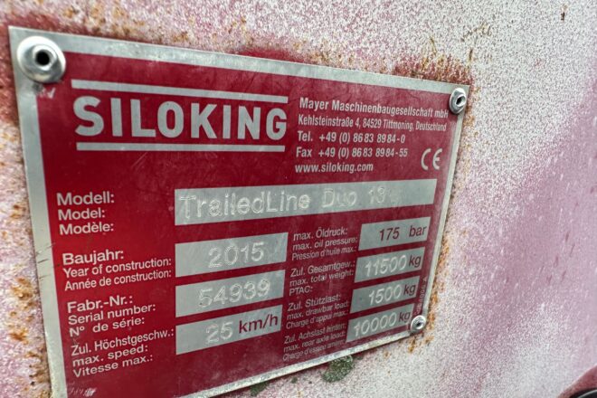 SILOKING TRAILEDLINE DUO13 Ťahaný kŕmny vozík VIN 939