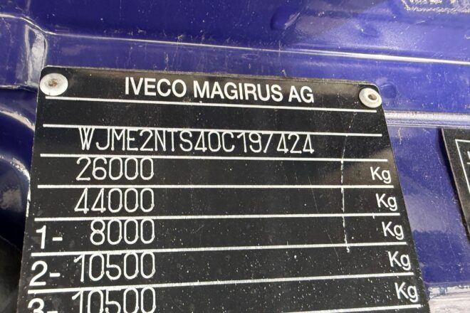 IVECO TRAKKER 450 6×4 for containers with crane VIN 424
