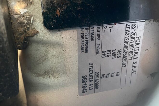FIAT PANDA VAN 1,2 diesel 4×4 VIN 093