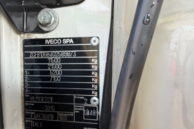 Iveco EUROCARGO ML110EW, manual 4×4, EURO 5 vin 873