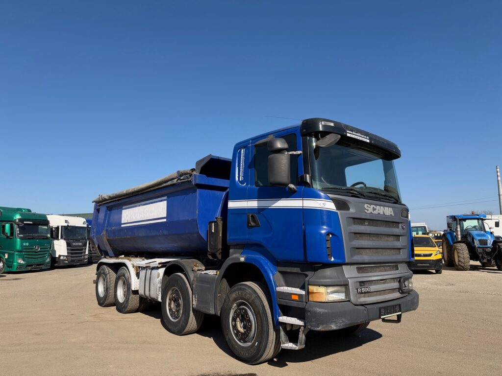 Scania onesided kipper V8 8x4, 20m3, E4, manual vin 141