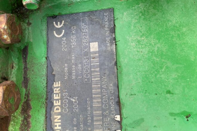 JOHN-DEERE CC0131 Čelná kosa VIN 750