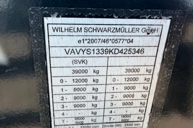 SCHWARZMULLER Y-Serie klanicový náves VIN 346
