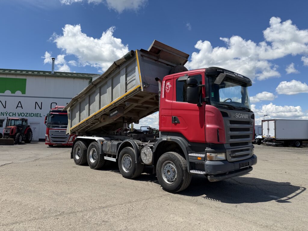 SCANIA R420 CB trojstranný vyklápač 8x6 E4 manual 3 seats VIN 587