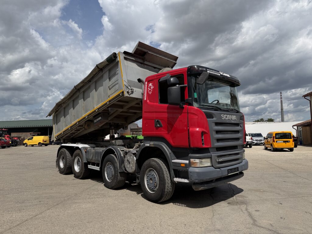 SCANIA R420 CB trojstranný vyklápač 8x6 E4 manual 3 seats VIN 587