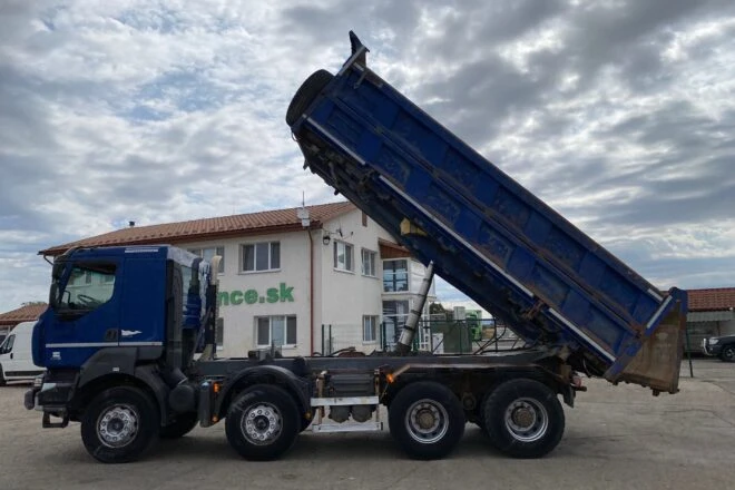Použitý RENAULT KERAX 450 DXi trojstranný vyklápač 8x4 20 m3 E4 VIN 454, na predaj