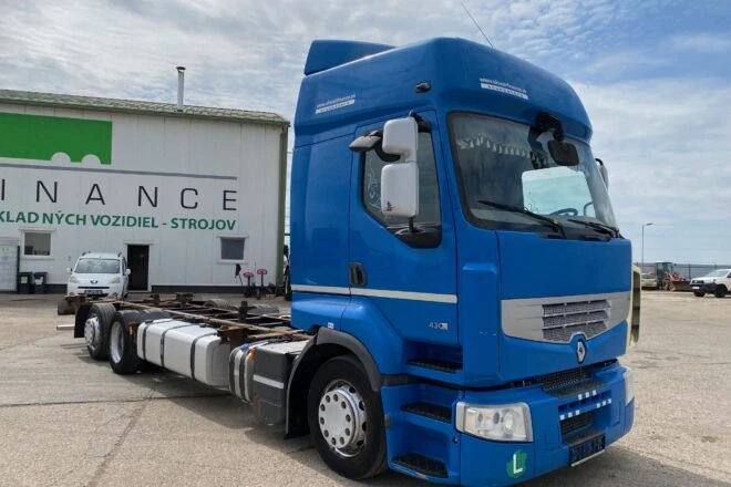 Použitý RENAULT PREMIUM R430 nosič výmenných nadstavieb EEV automat VIN 302, na predaj