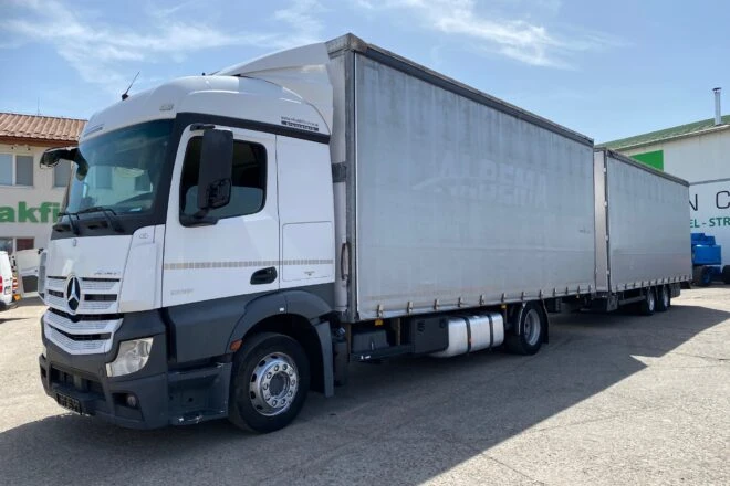 Použitý MERCEDES-BENZ VIN 253 + AGRICOM VIN 068 - tandemová súprava 115 m3- NEW TACHO, na predaj