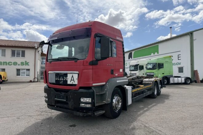 Použitý MAN TGS 26.480 6x2 hákový naťahovač kontajnerov E4 manual intarder VIN 064, na predaj — foto 3