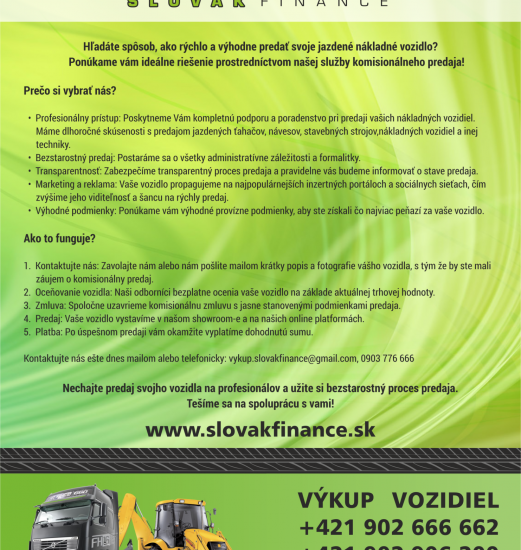 Komisionálny Predaj Jazdených Vozidiel - slovakfinance.sk